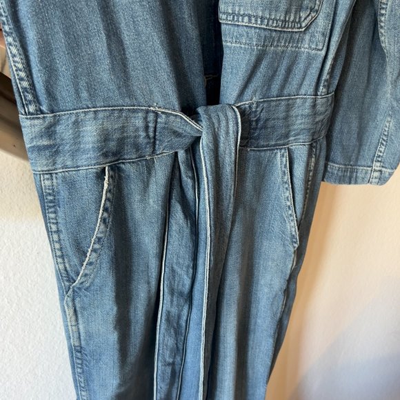 AMO Denim Tie Waist Jumpsuit Romper Size Small, Worn twice - Picture 4 of 9